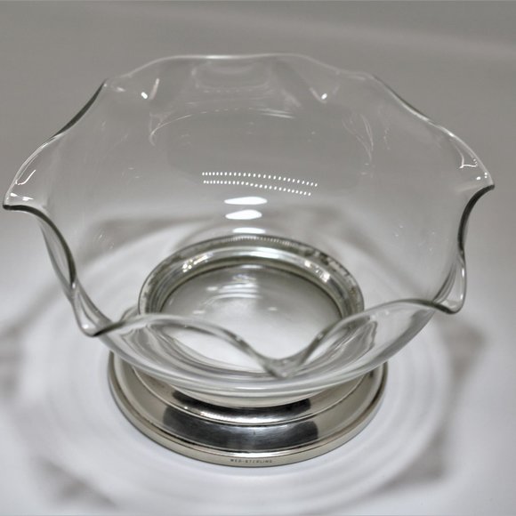 Web Sterling & Crystal Bowl - Picture 1 of 4